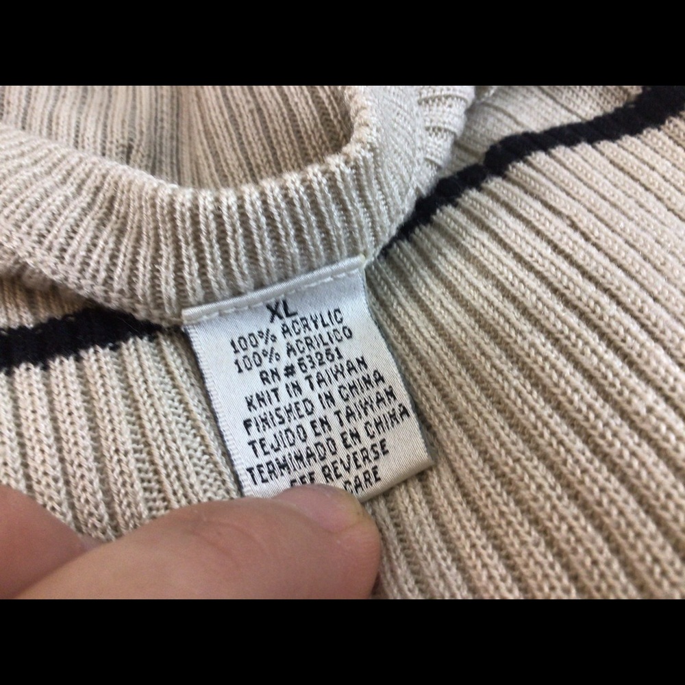 Woman’s Sz XL ELLIOTT Sleeveless Beige Sweater - Picture 10 of 10